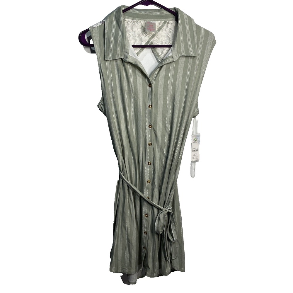 NOBO no boundaries womens juniors dress size XL 11 15 extra large‎ tank buttons
